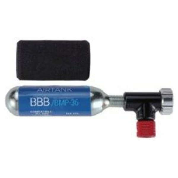 BBB BMP-34 Minipomp Co2 EasyAir Pomp + Cartridge Zwart