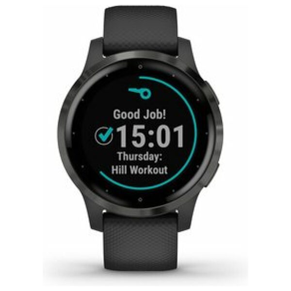 Garmin (010-02172-12) Horloge Vivoactive 4s (slate; Band) Zwart