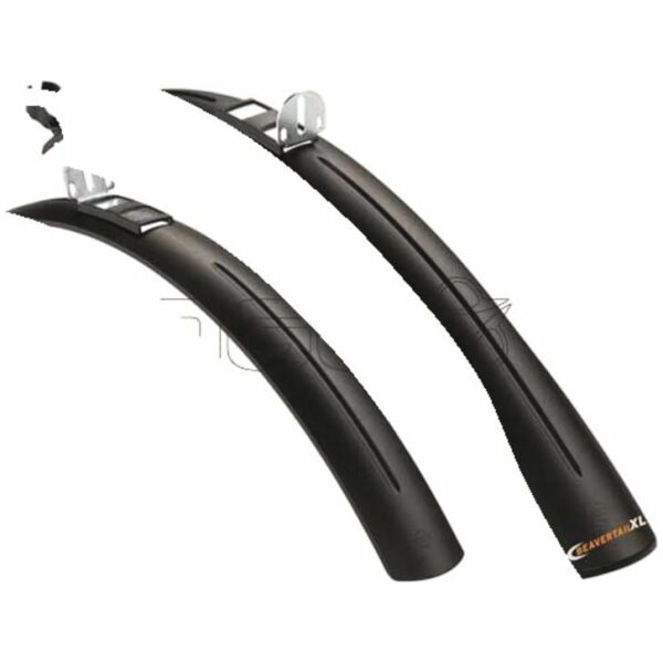 Sks SPATBORDSET 26/28 BEAVERTAIL XL PVC ZW ZWART