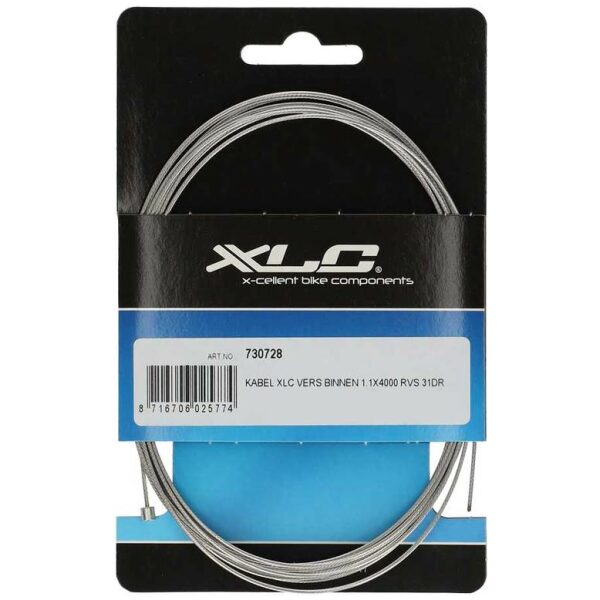 Xlc KABEL VERS BINNEN 1.1X4000 RVS 31DR Zilver