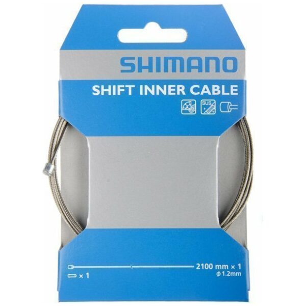 Shimano Versnellingskabel Y60098911 1,2 x 2.100 mm Niro Silber
