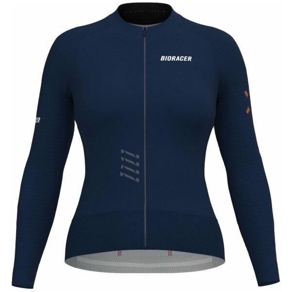 Bioracer Epic Dames Wielershirt Lange Mouwen Misty Nautica