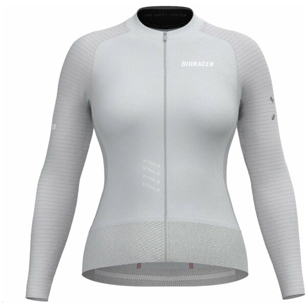 Bioracer Epic Dames Wielershirt Lange Mouwen Cool Grey