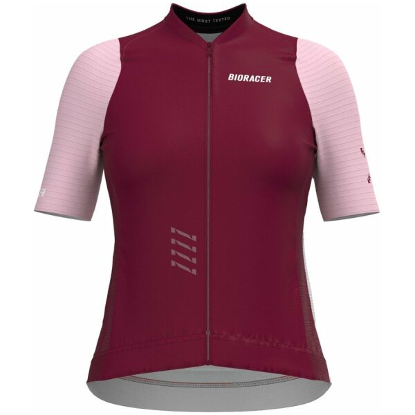 Bioracer Icon Dames Wielershirt Bordeaux – Pink
