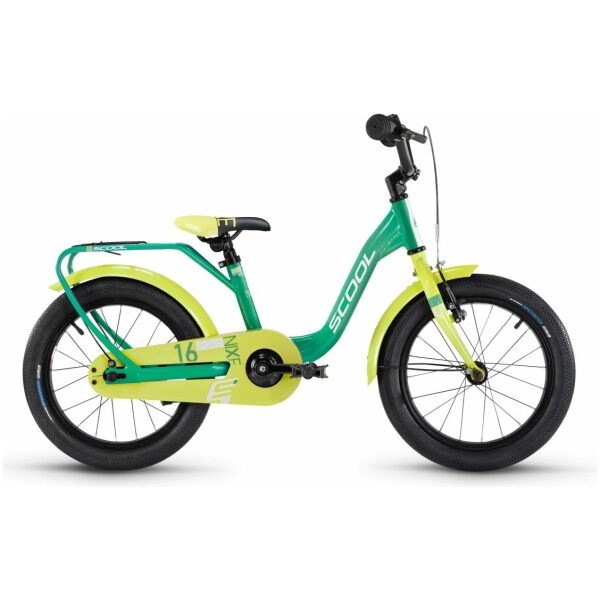Scool niXe 16-1 1-speed terugtraprem Green/Lime Meisjes