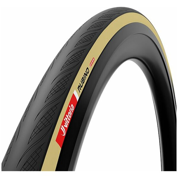 Vittoria Pneu route Rubino V beige TAN / ZWART