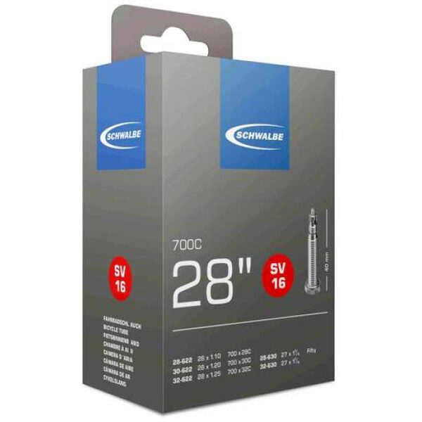 Schwalbe BIB 28X11/8-11/4-120 SC SV (40) SV16 BLACK - Afbeelding 3