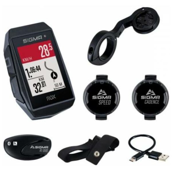 Sigma COMPUTER ROX 11.1 EVO GPS HR CPL ZW Zwart