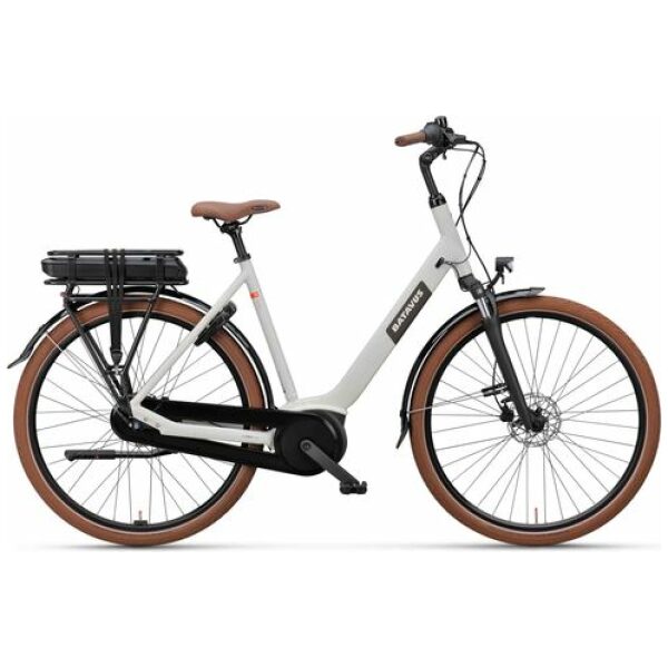 Batavus Altura E-Go N7 - 400Wh Lichtgrijs Mat Dames
