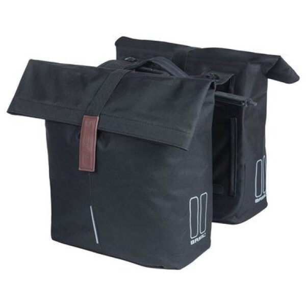 Basil TAS BAS DUBBEL CITY MIK ZW 28-32L Black - Afbeelding 2