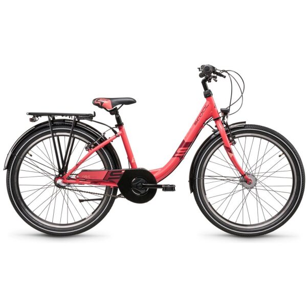 Scool Wave steel ltd 24 3 Speed Coral/Dark Red