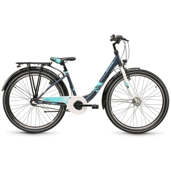 Scool Wave steel ltd 26 3-Speed Dark Grey/Aqua