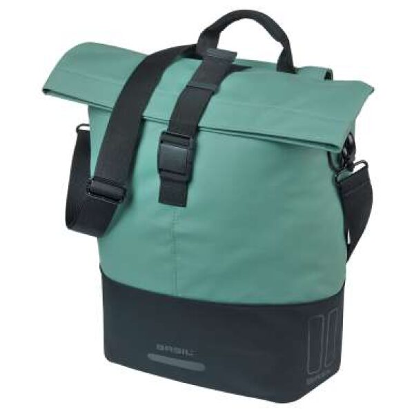 Basil TAS BAS COVE MIK HOOKS SHOPPER GR/ZW Silvergreen/Black
