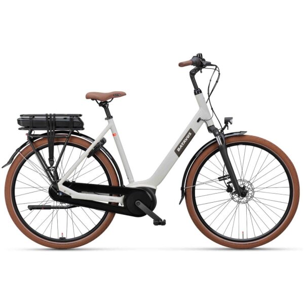 Batavus Altura E-Go N7 - 400Wh Lichtgrijs Mat Dames - Afbeelding 8