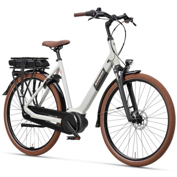 Batavus Altura E-Go N7 - 400Wh Lichtgrijs Mat Dames - Afbeelding 9