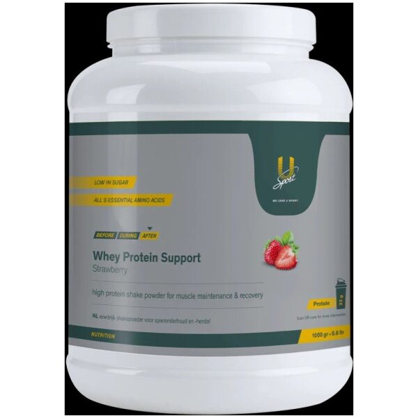 U-sport Whey Protein Support Strawberry 1000 g