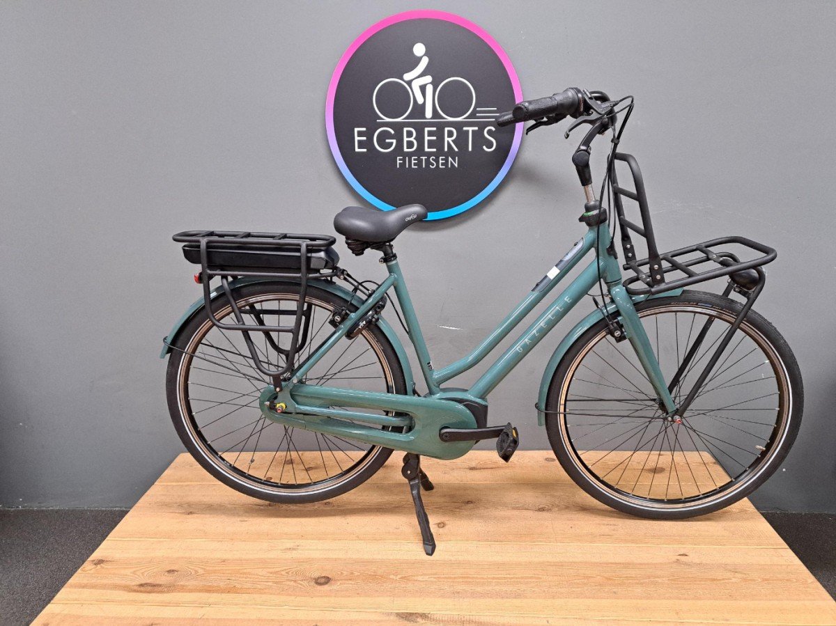 Gazelle HeavyDutyNL C7+ - 500Wh Thyme Green Glans Dames