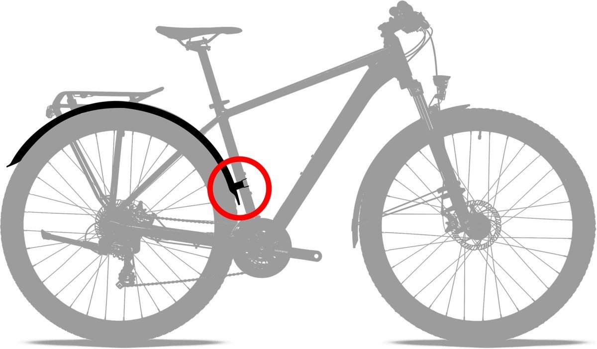 Acid MUDGUARD SET 60 26 INCH Black - Afbeelding 3