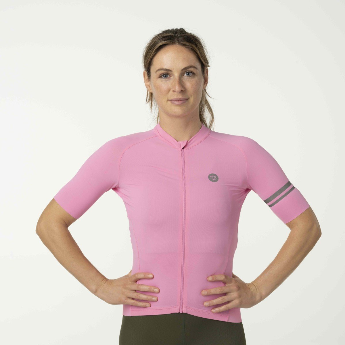 Agu solid jersey ss performance women kawaii pink Roze