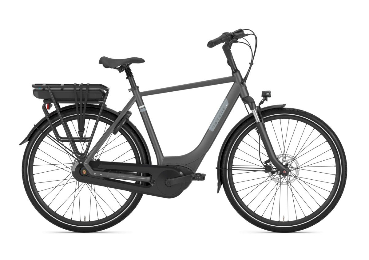 Gazelle Paris C7+ - 400Wh Anthracite Grey Mat Heren