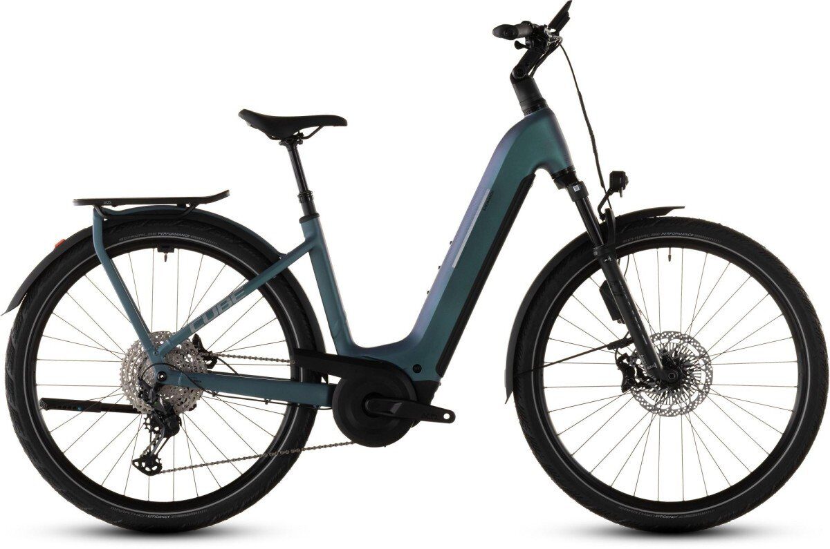 Cube KATHMANDU HYBRID EXC 800 SMARAGDGREY/PRISM Lageinstap