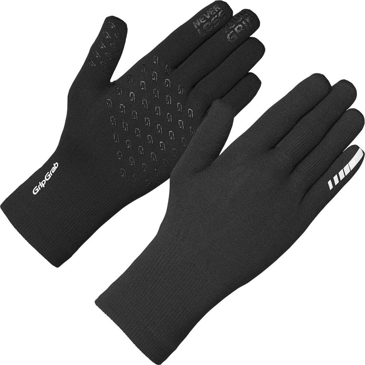 Gripgrab Waterproof Knitted Thermal Gloves Black