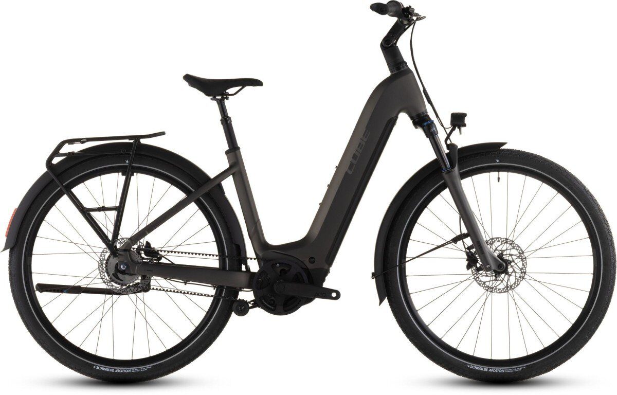 Cube TOURING HYBRID COMFORT SLX 800 CHARCOAL/CHROME Lageinstap - Afbeelding 2