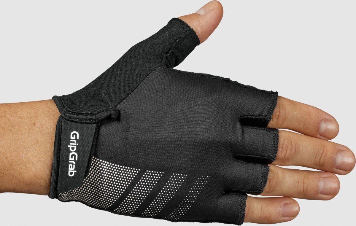 Gripgrab RIDE Lite korte-vinger zomer fietshandschoenen met padding - XX Black - Afbeelding 2