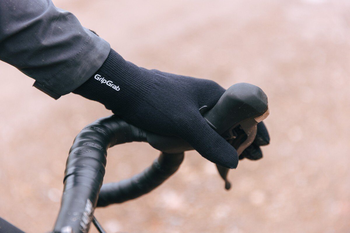 Gripgrab Waterproof Knitted Thermal Gloves Black - Afbeelding 2