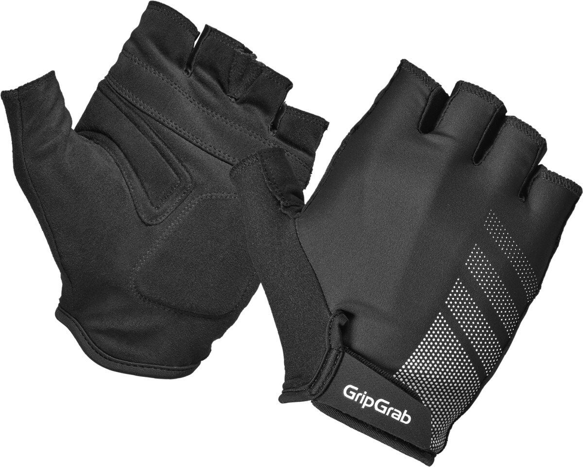 Gripgrab RIDE Lite korte-vinger zomer fietshandschoenen met padding - M/ Black