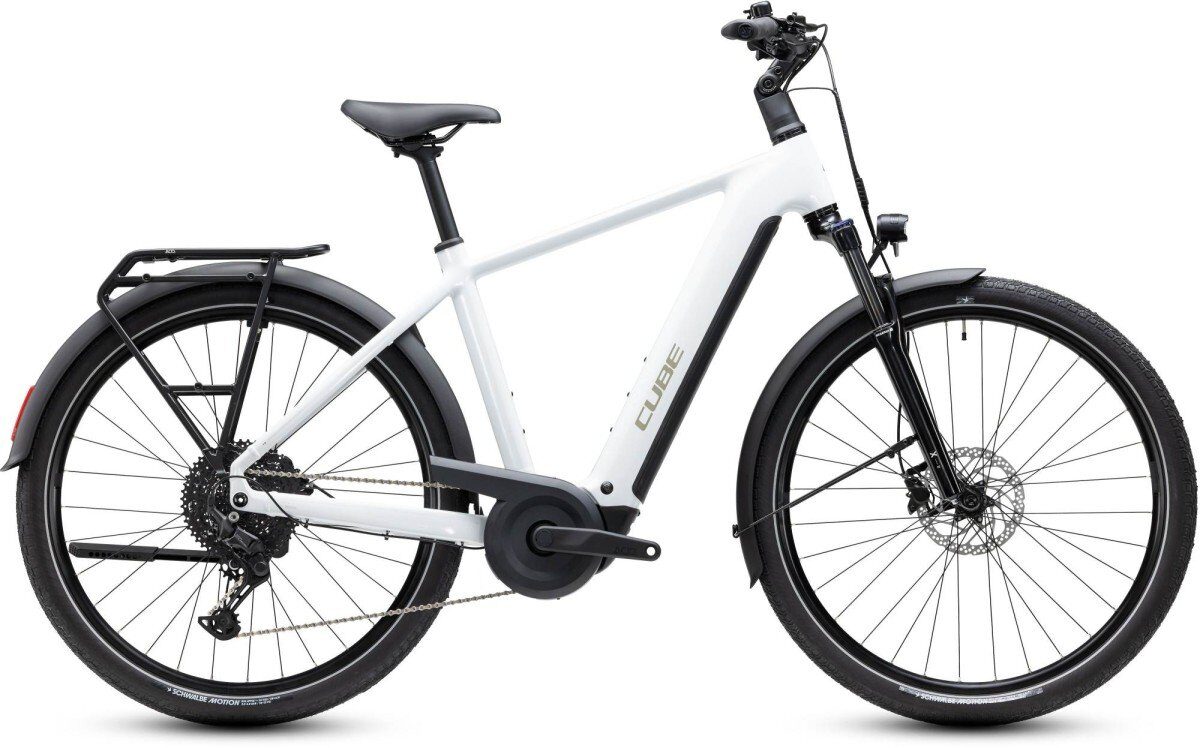 Cube TOURING HYBRID ONE 600 Metallicwhite/Chrome