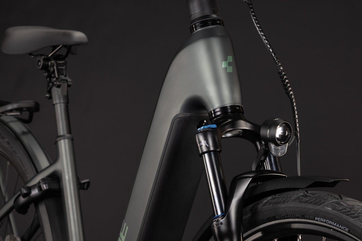 Cube KATHMANDU HYBRID DELUXE PRO 800 Blackforest/Chrome Lageinstap - Afbeelding 7
